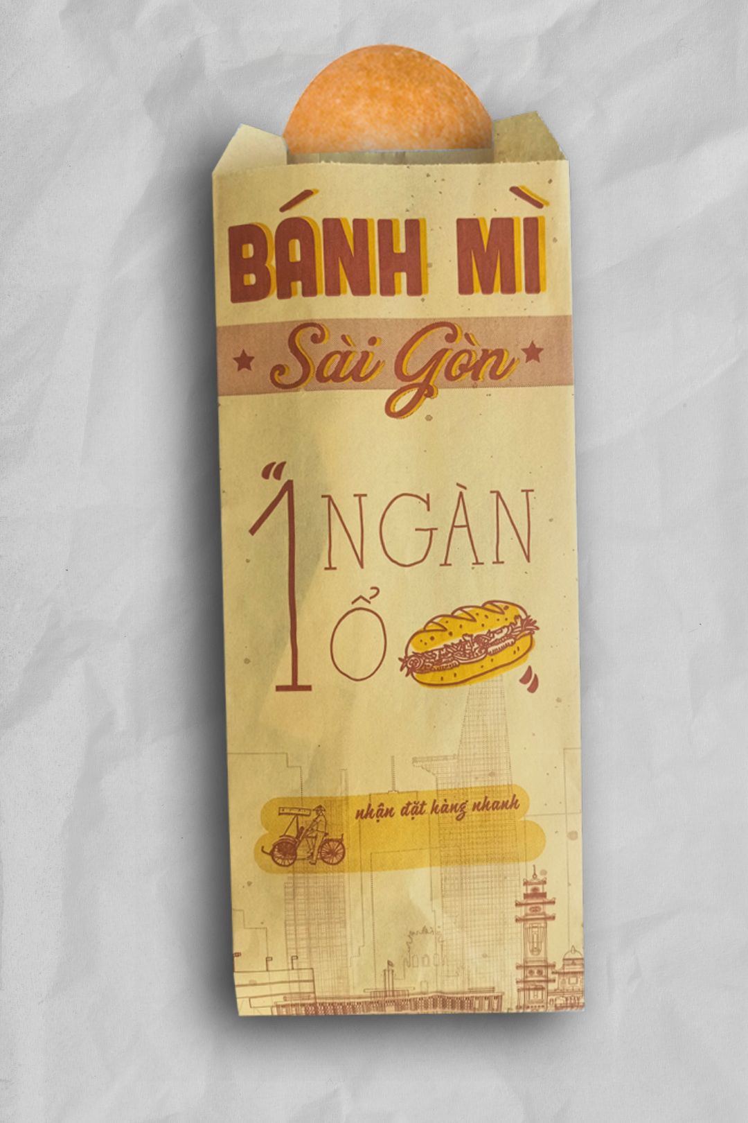 In 60000 bao đựng bánh mì ở Thừa Thiên Huế (mã tbm_4572) giấy Kraft thiết kế đẹp