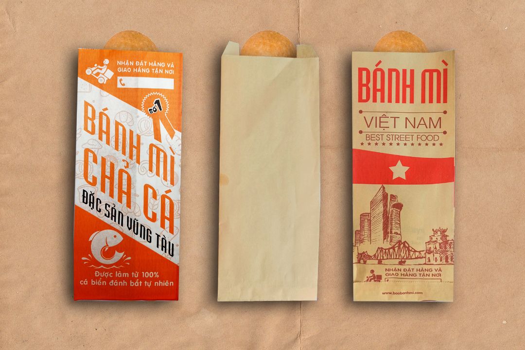 In 50000 túi đựng bánh mì ở Thừa Thiên Huế (mã tbm_9445) giấy Kraft đẹp và giá rẻ