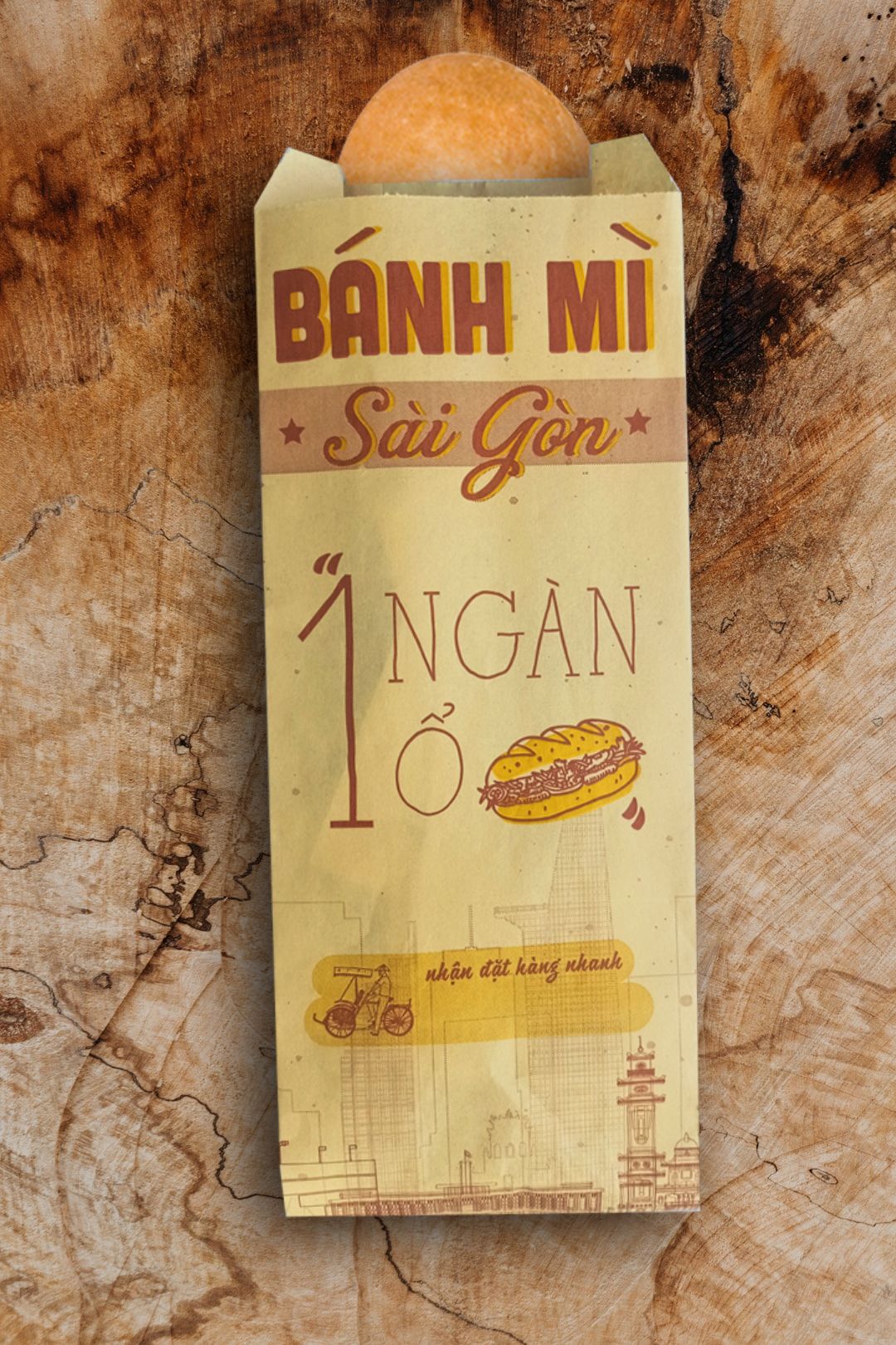 In 6000 bao đựng bánh mì ở Thừa Thiên Huế (mã tbm_5240) giấy Kraft đẹp và giá rẻ