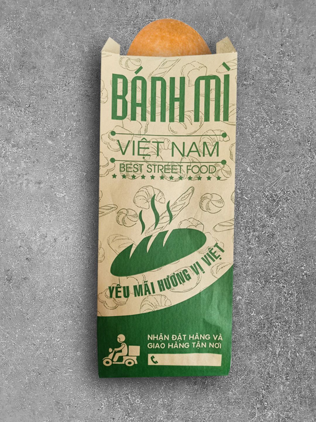 In 5000 túi đựng bánh mì ở Thừa Thiên Huế (mã tbm_9599) giấy MG đẹp và chất lượng