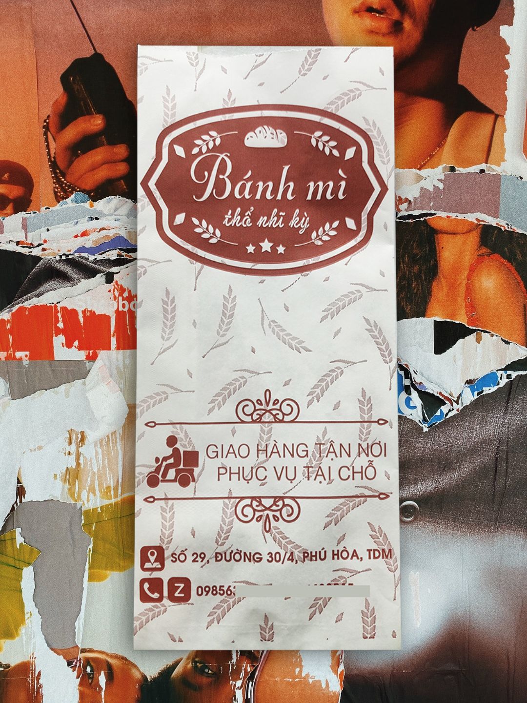 In 80000 bao gói bánh mì ở Thừa Thiên Huế (mã tbm_5929) giấy Kraft nhiều mẫu đa dạng