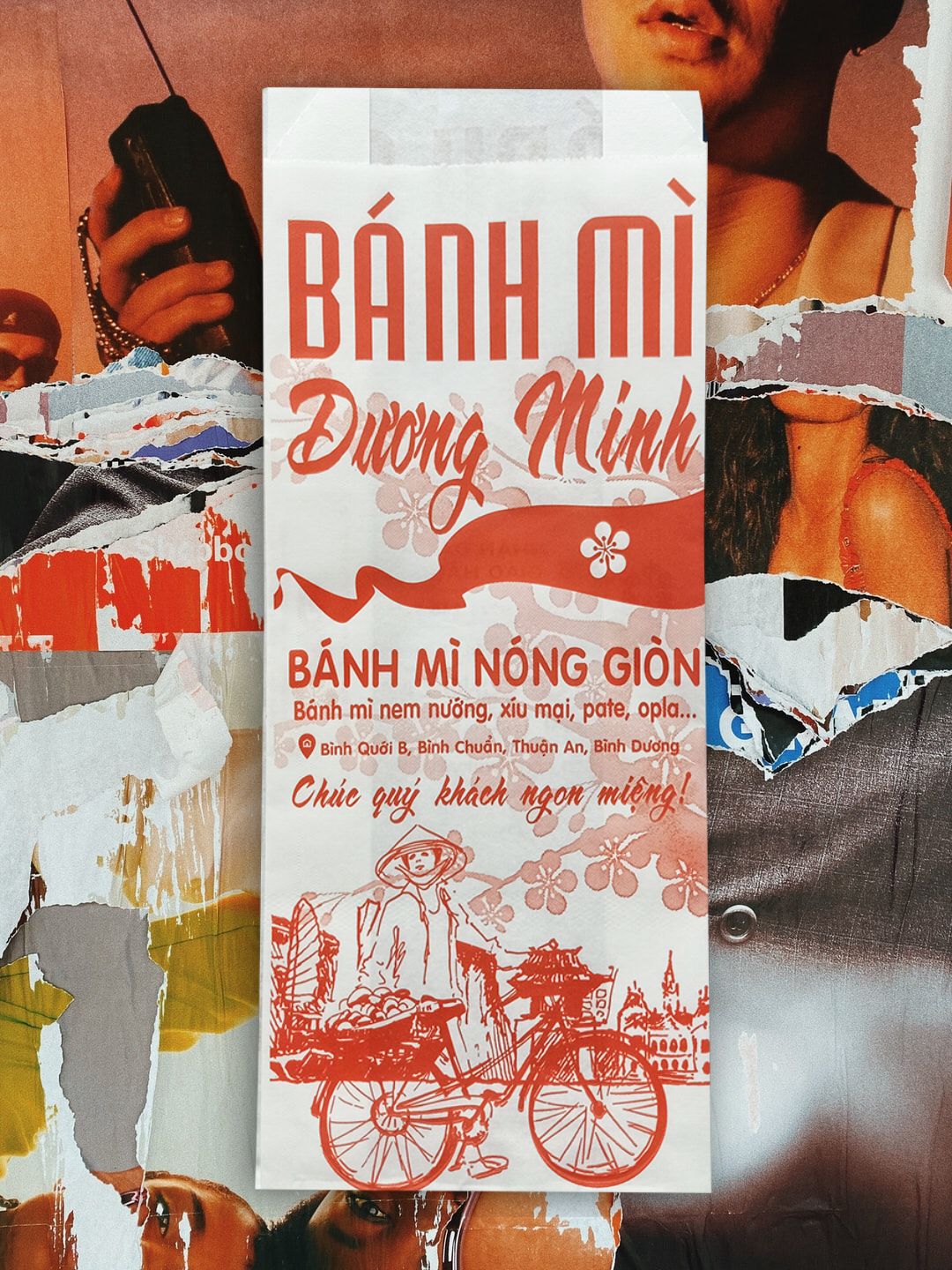 In 80000 bao gói bánh mì ở Thừa Thiên Huế (mã tbm_5929) giấy Kraft nhiều mẫu đa dạng