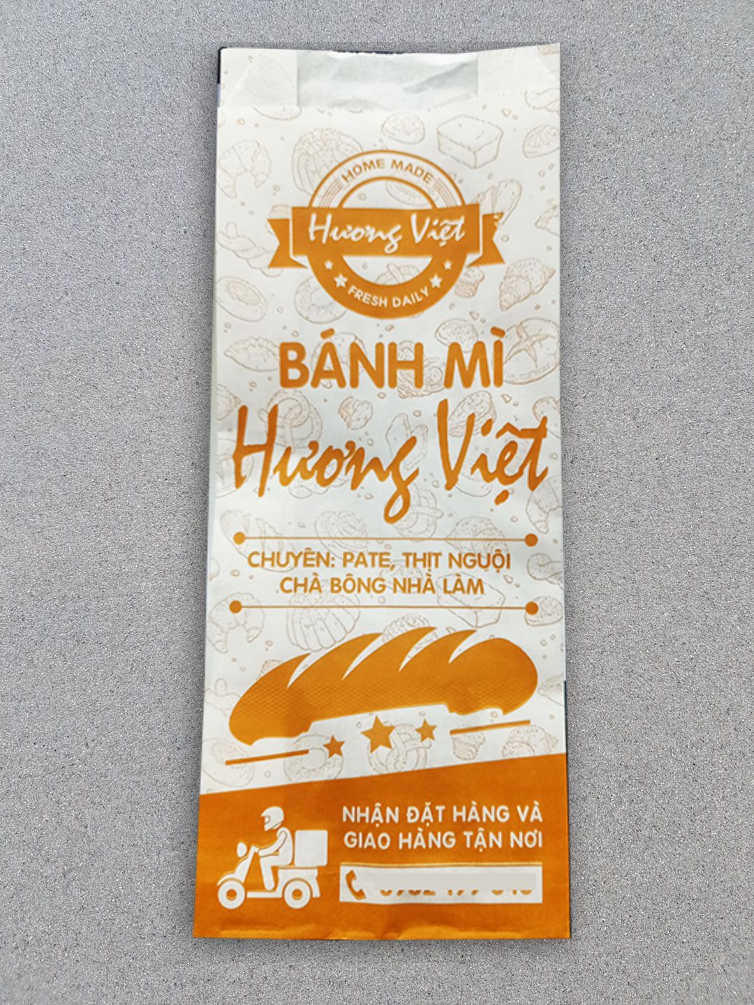 In 50000 bao gói bánh mì tại Thừa Thiên Huế (mã tbm_4414) giấy Kraft theo yêu cầu