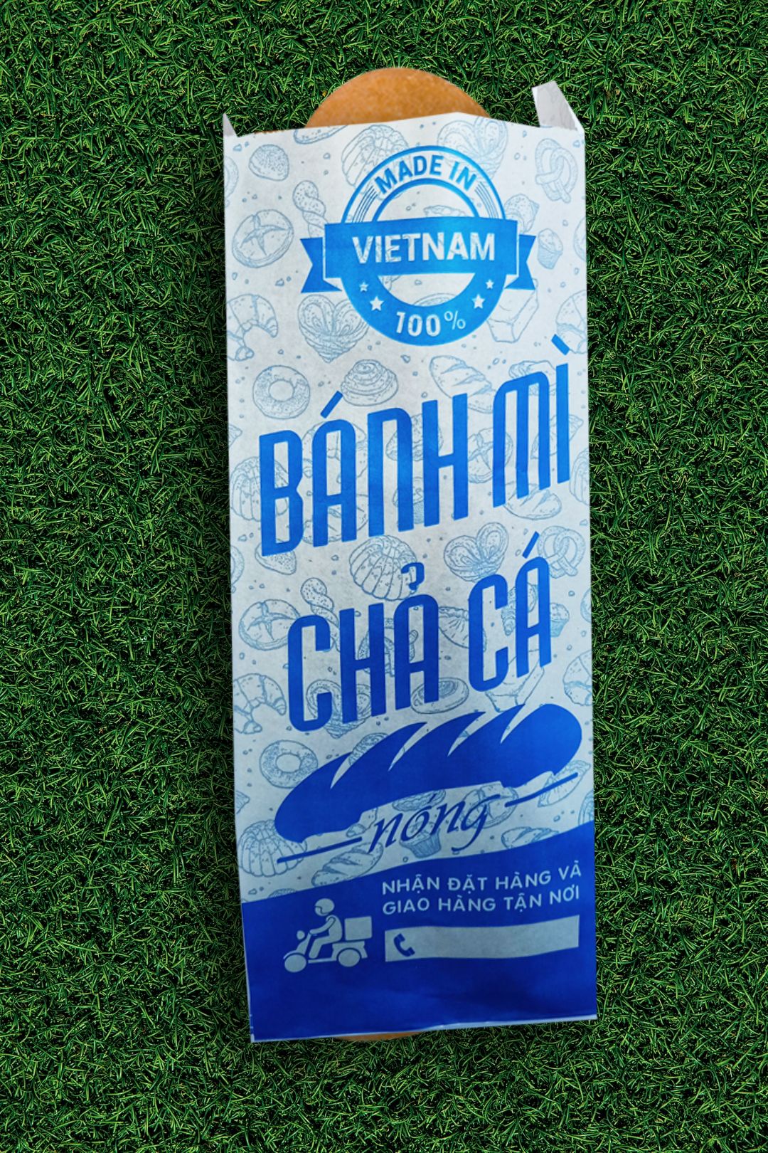 In 90000 bao đựng bánh mì tại Thừa Thiên Huế (mã tbm_3459) giấy thấm dầu đẹp và giá rẻ